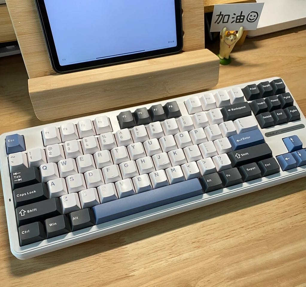 狼蛛f87pro开箱试打1糖炒栗子🌰来自小红书网页版 Aula Keyboard Aula Keyboard